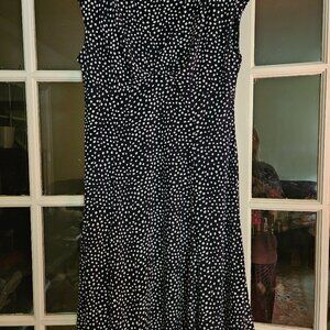 CHAPS dress, size Large Polkadot Print